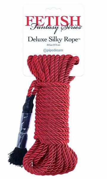 0185P      Deluxe Silky Rope, 32 Ft., Red - LAST CHANCE - Final Closeout!