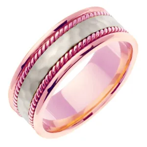 14K or 18K Rose Gold Hand Braided Ring