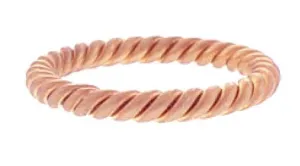 14K or 18K Rose Hand Braided Ring