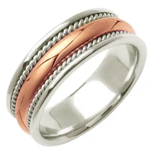 14K or 18K Two-Tone Gold Hand Braided Ring