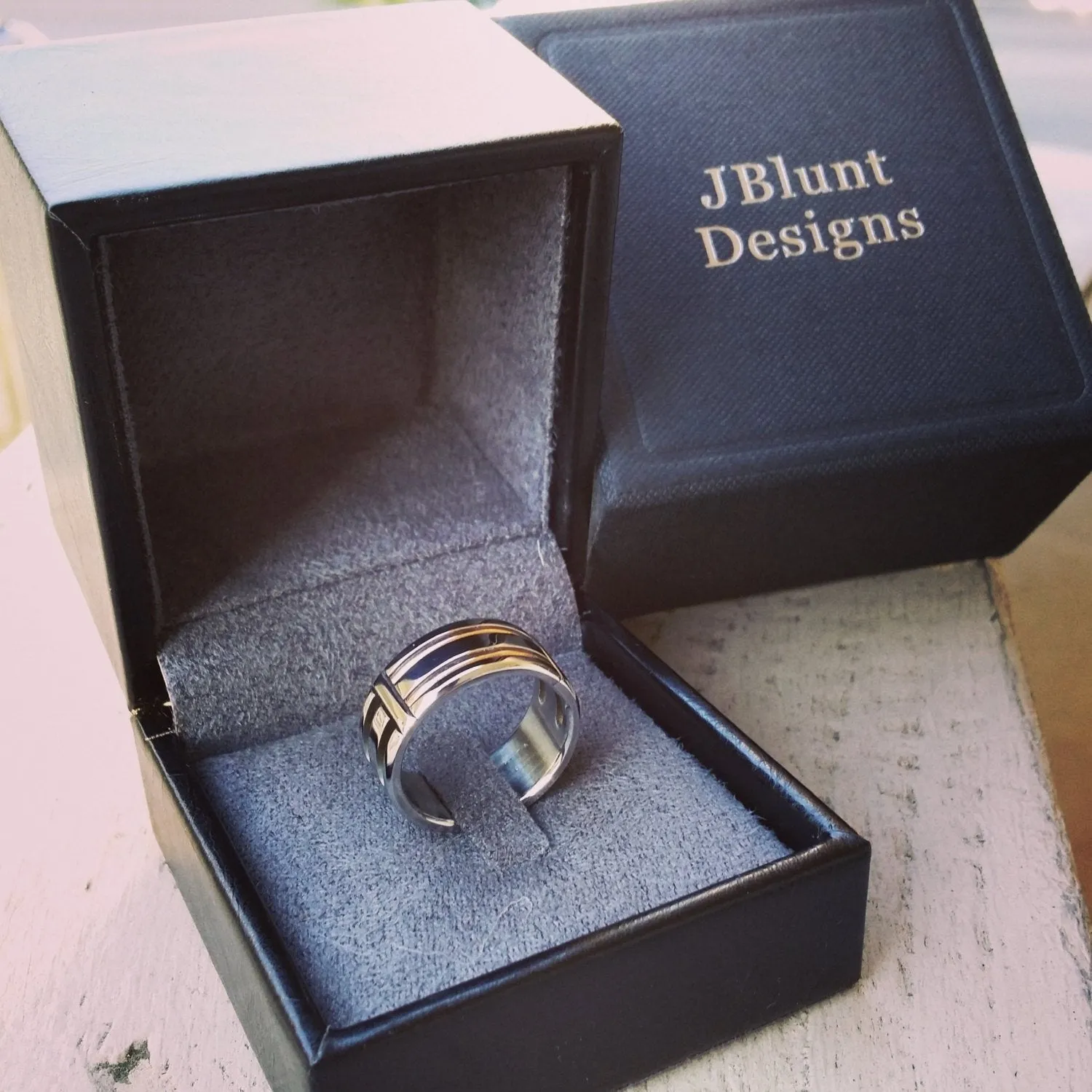 15 "BREGDAN 2" handmade braided ring, stainless steel curb chain ring (not casted) celtic rings braided rings for men