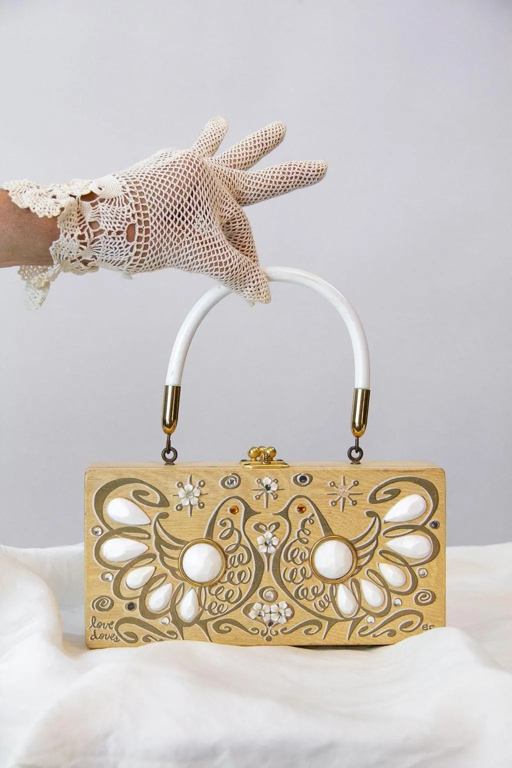1960s 1969 documented ENID COLLINS DOVE box bag purse | new fall winter