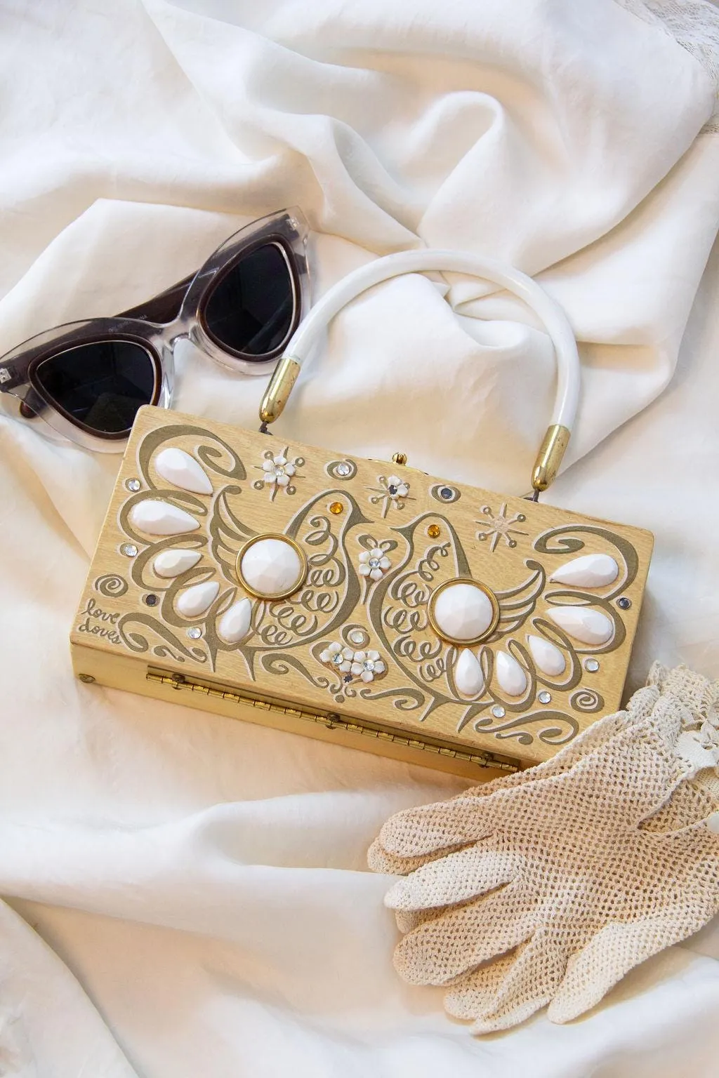 1960s 1969 documented ENID COLLINS DOVE box bag purse | new fall winter