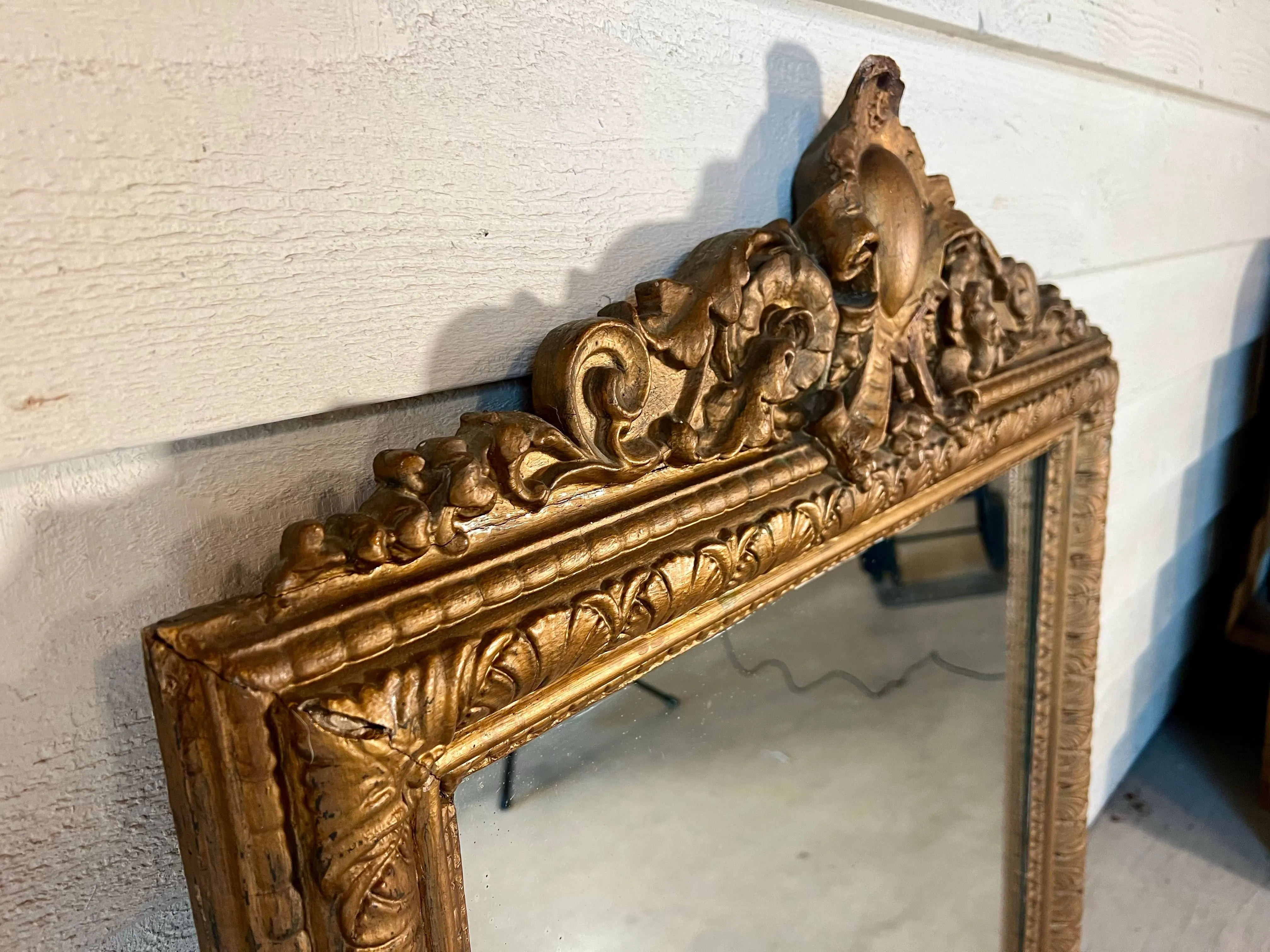 19th Century Antique French Gilt Mirror
