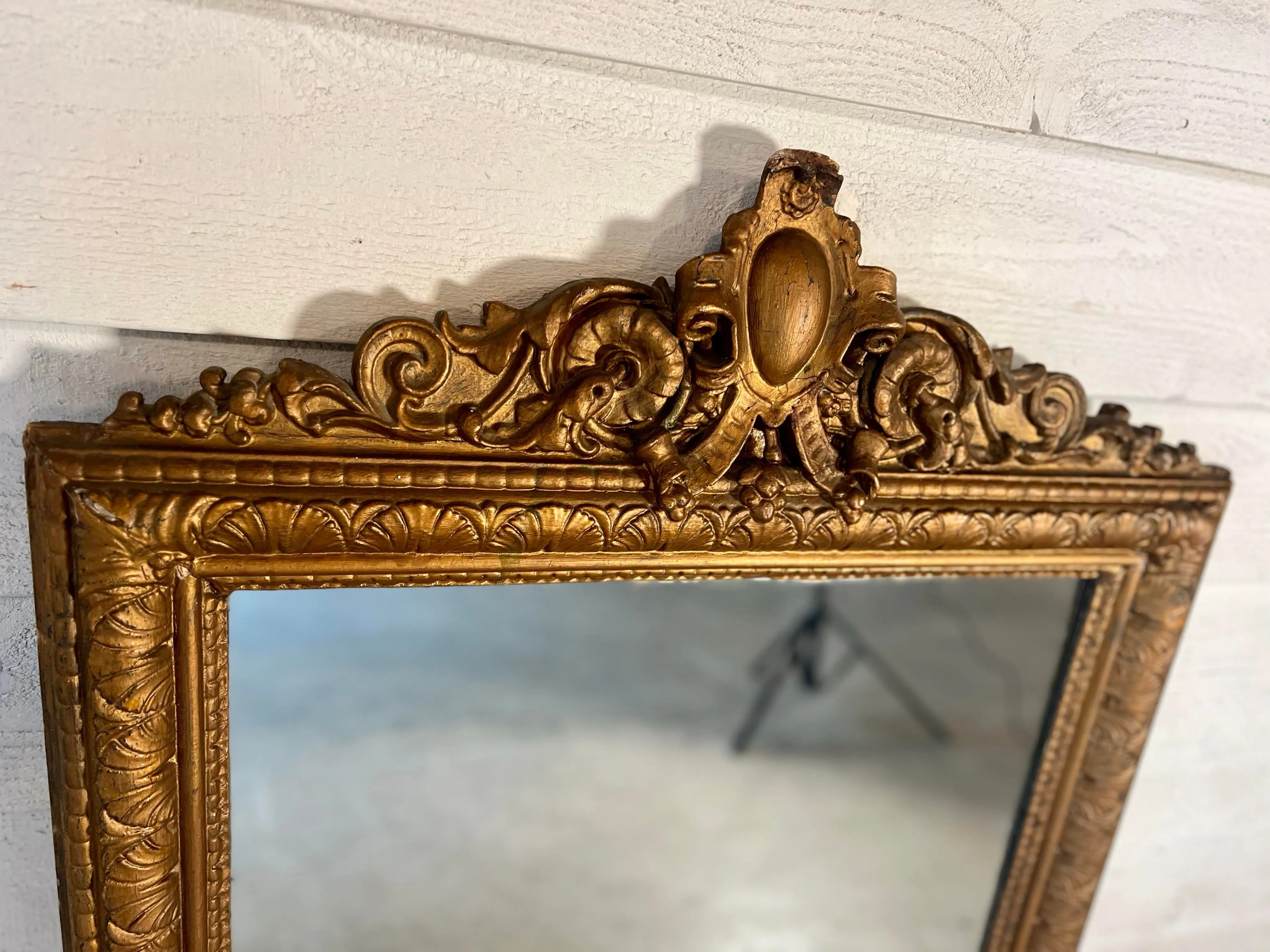 19th Century Antique French Gilt Mirror