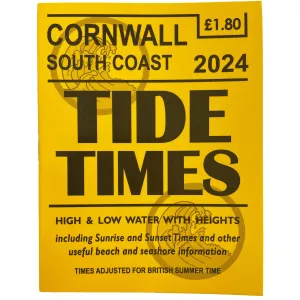 2024 Tide Time Tables for the South Cornwall Coast