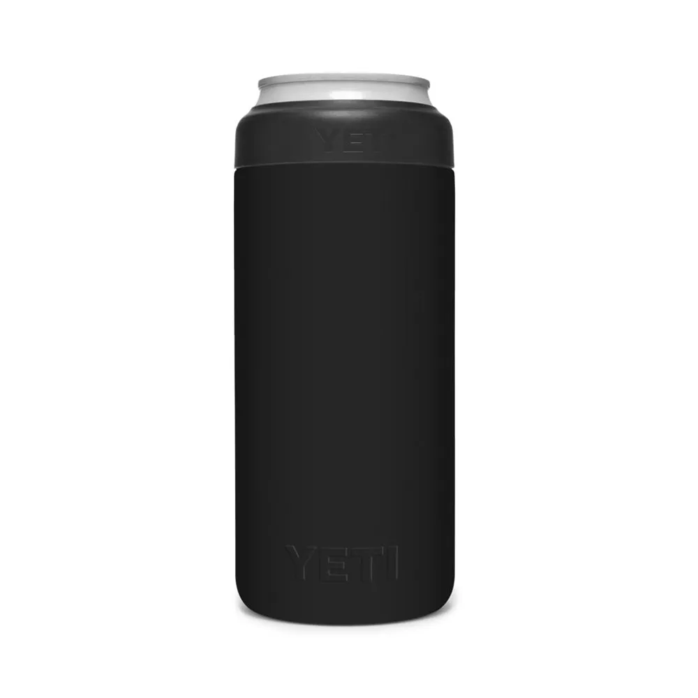 21071504064 PORTA LATA RAMBLER COLSTER SLIM NEGRO MARCA YETI