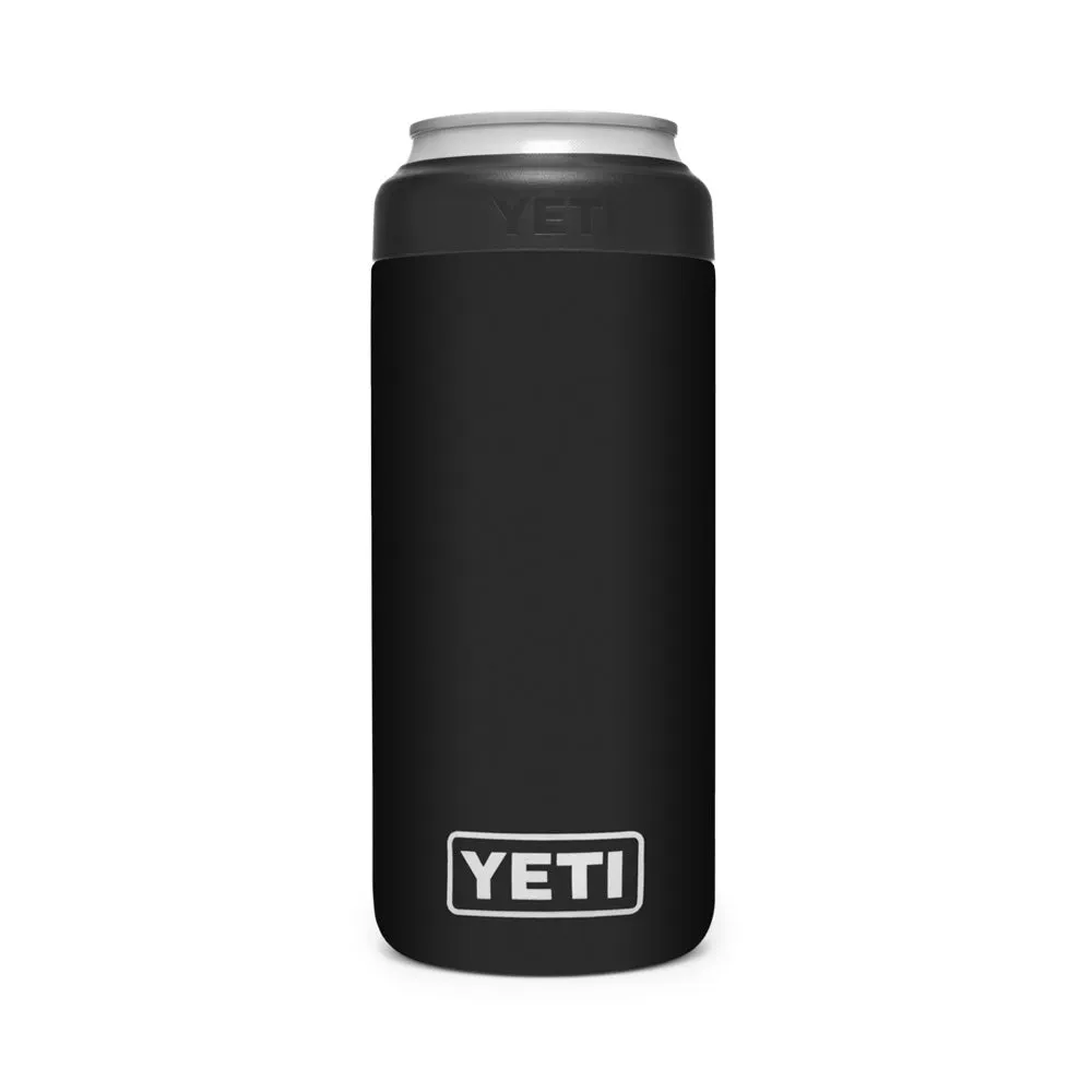 21071504064 PORTA LATA RAMBLER COLSTER SLIM NEGRO MARCA YETI