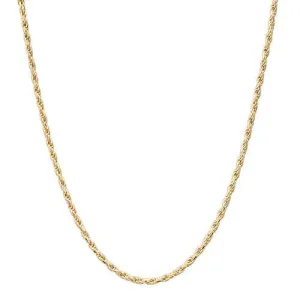 22" Adjustable 1.0mm Rope Chain in Gold