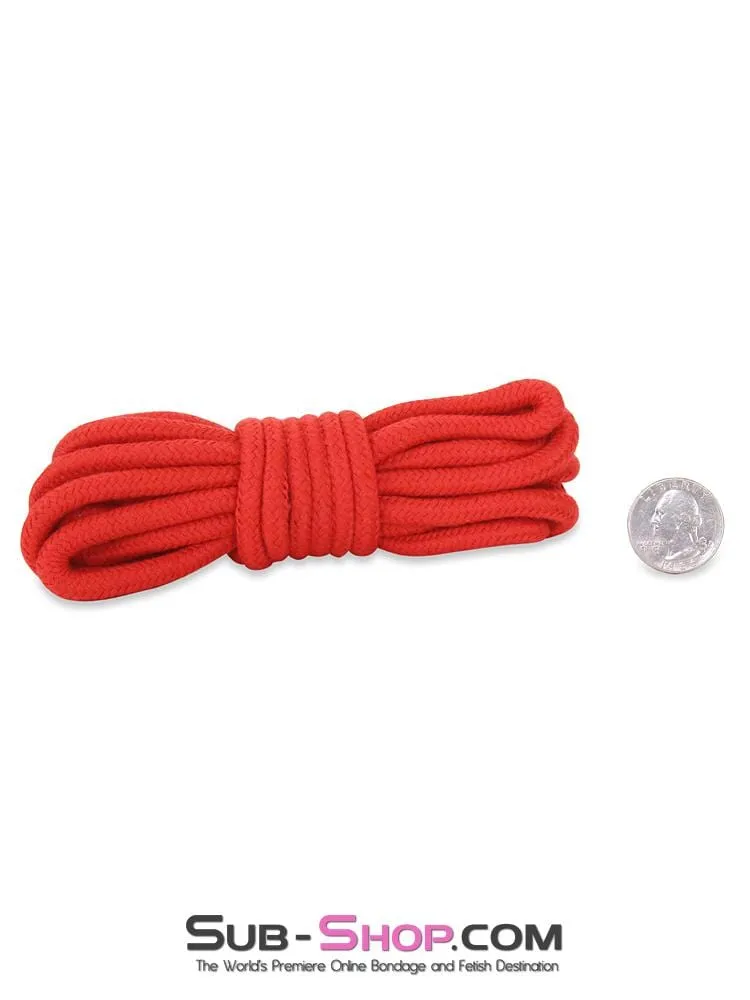 2489M      Little Tie Ups Red Cotton Rope 15 feet