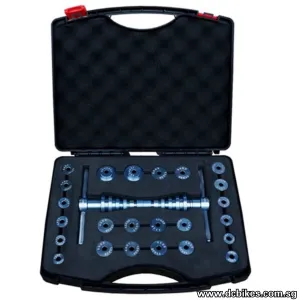 25 Pieces Bicycle Hub Bearing/Bottom Bracket Installation Press Fit Tool Box Kit 