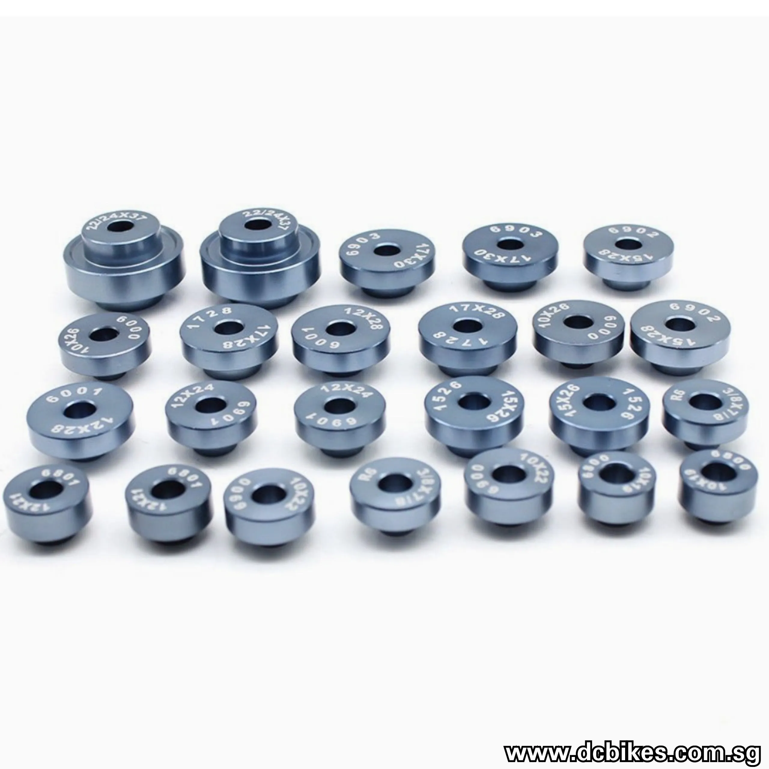 25 Pieces Bicycle Hub Bearing/Bottom Bracket Installation Press Fit Tool Box Kit 