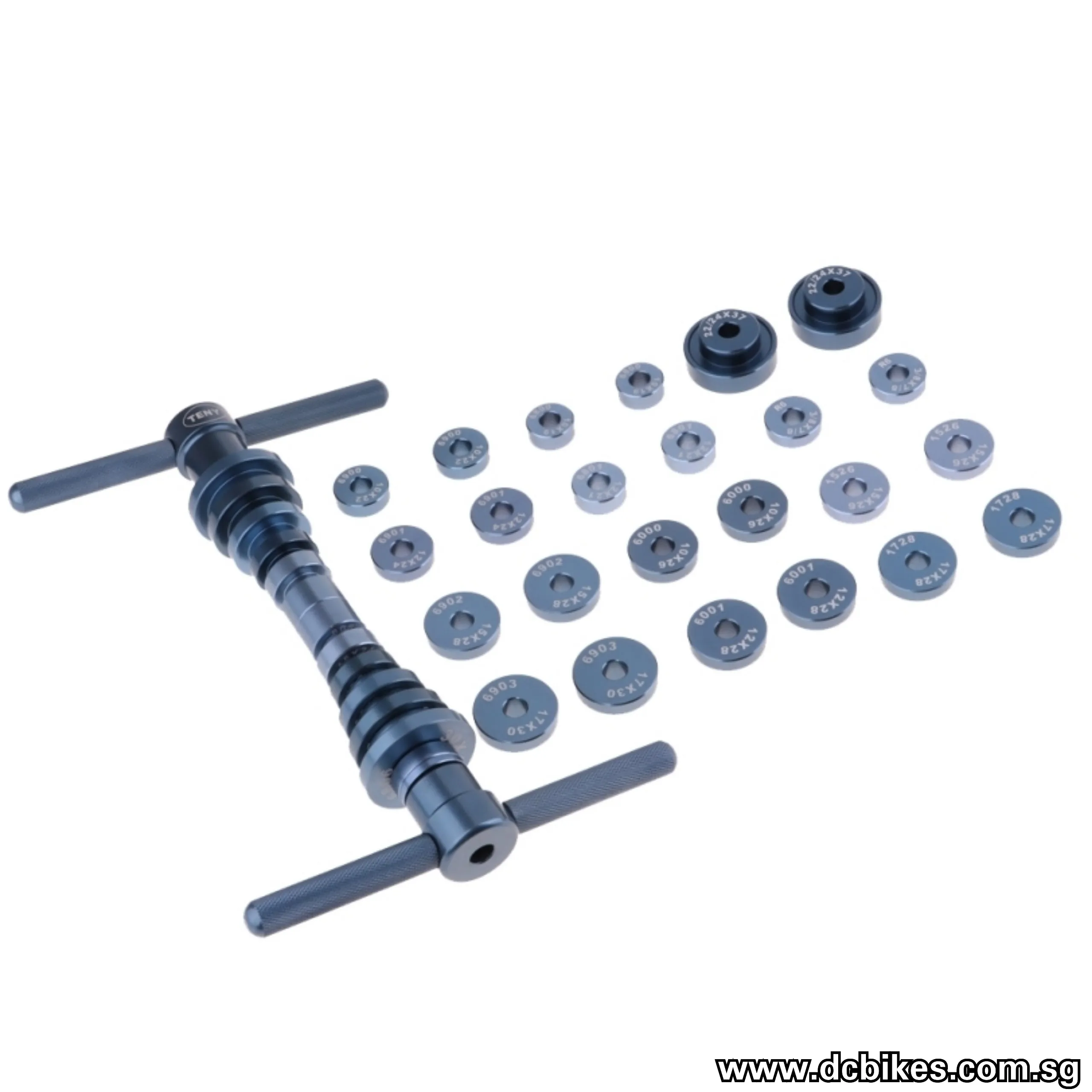 25 Pieces Bicycle Hub Bearing/Bottom Bracket Installation Press Fit Tool Box Kit 