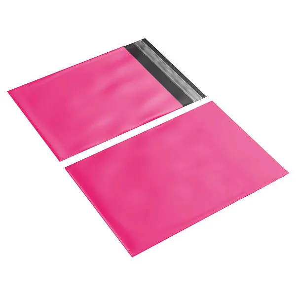 255mm x 330mm   40mm Poly Mailing Courier Satchel Pink
