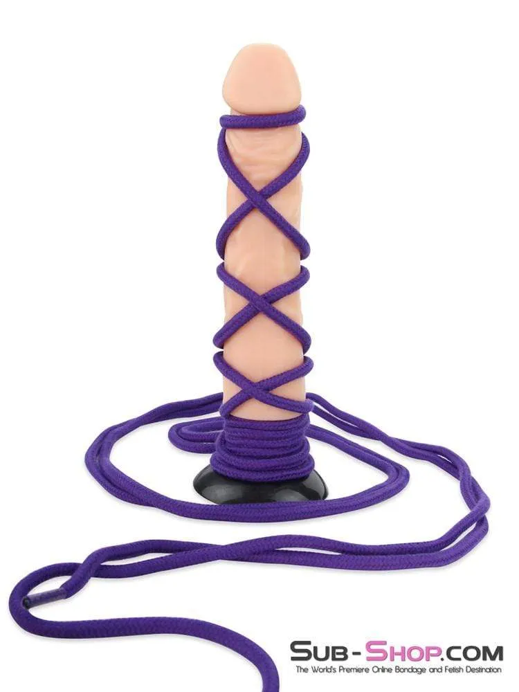 2724M-SIS      Rope Bondage Quickie, Purple Bondage And Fetish Cotton Rope -15 feet