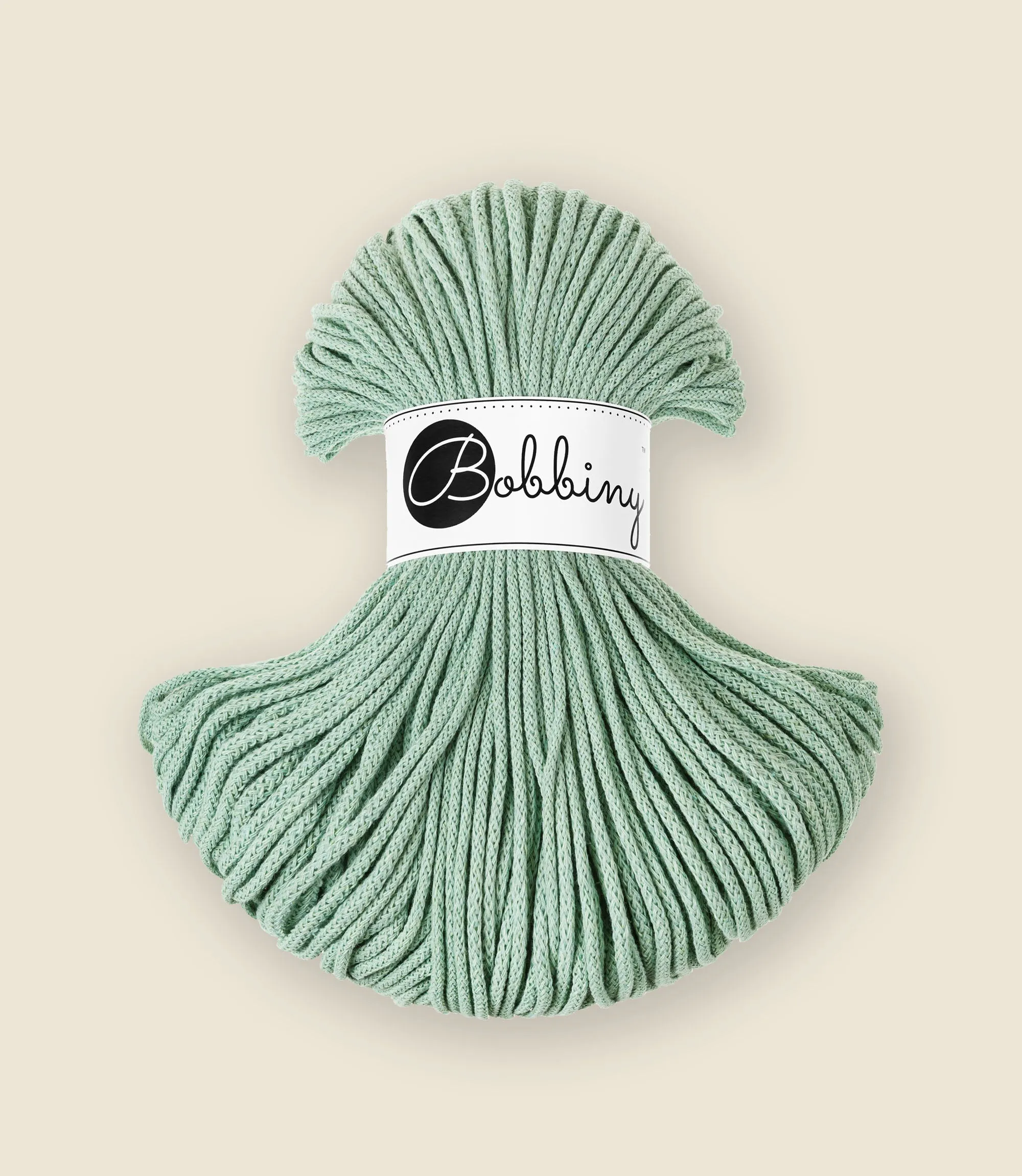 3 mm braided cord, recycled cotton