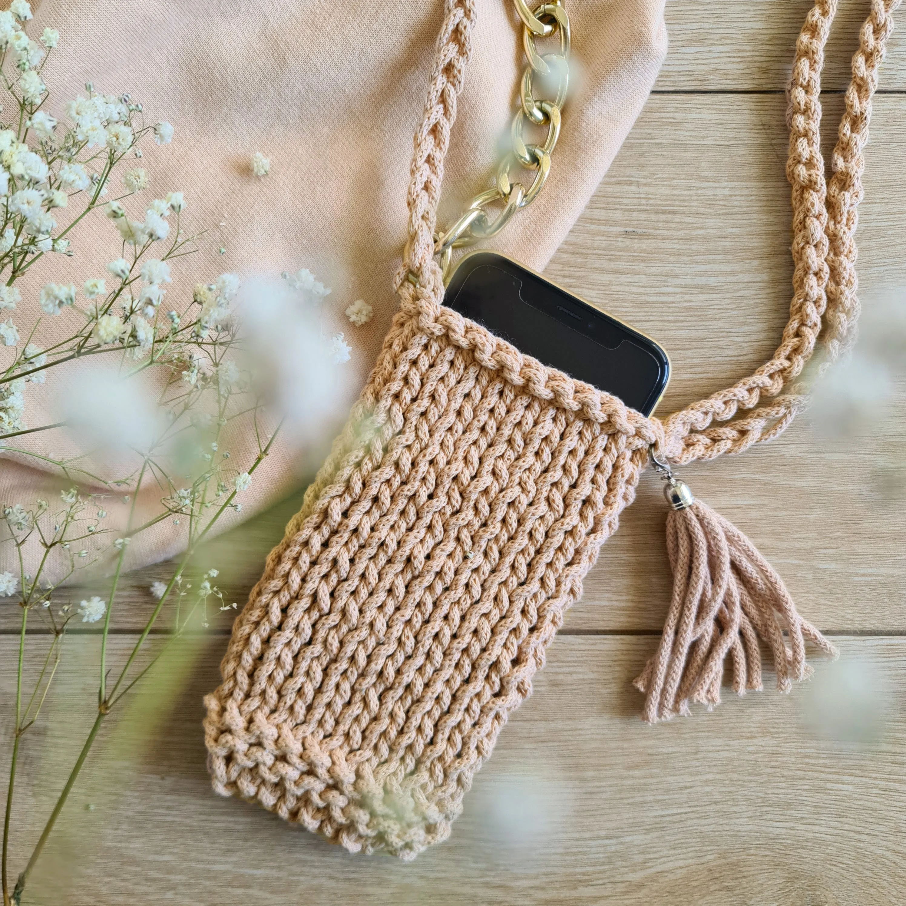 3 mm braided cord, recycled cotton