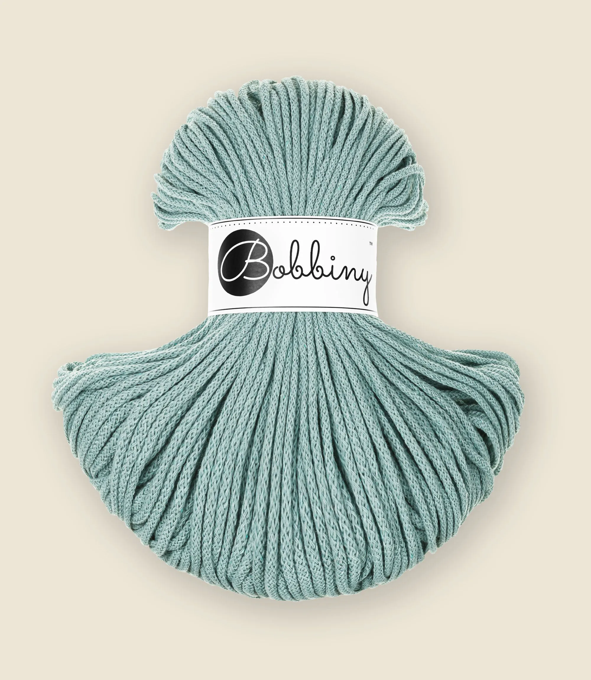 3 mm braided cord, recycled cotton