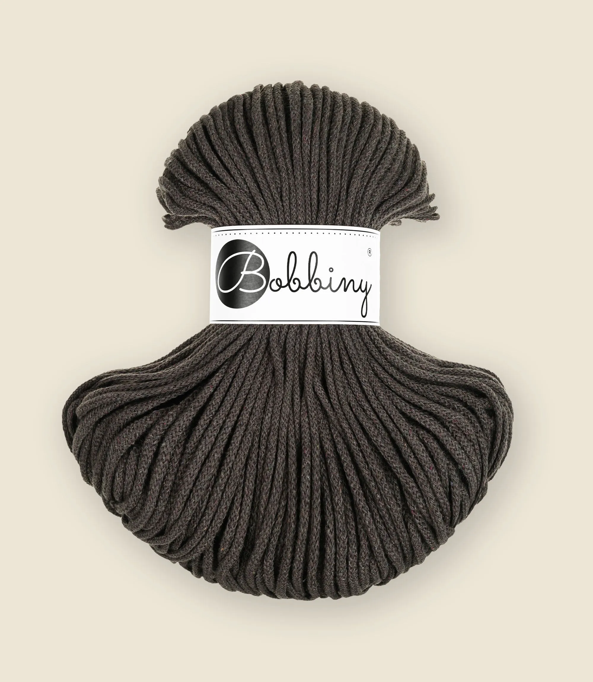 3 mm braided cord, recycled cotton