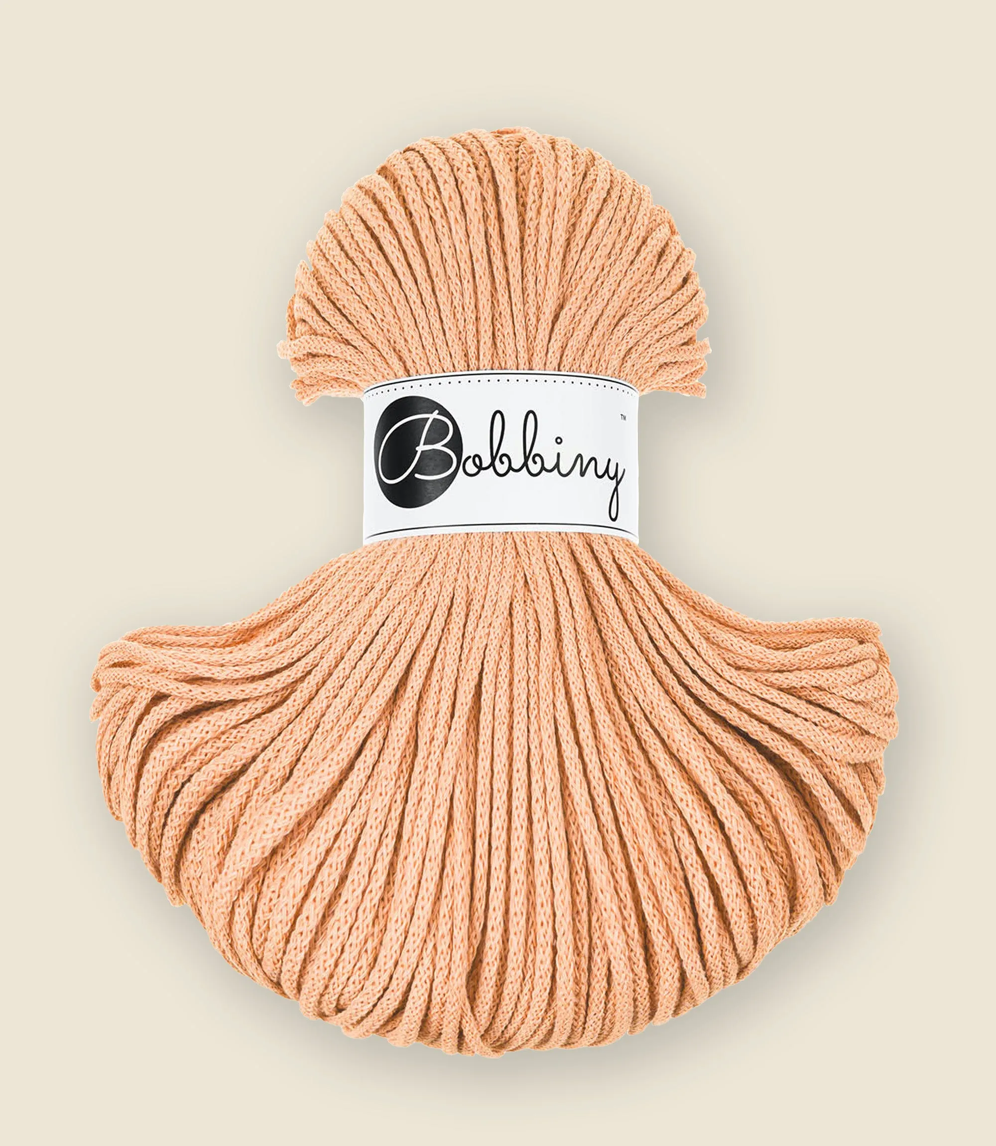 3 mm braided cord, recycled cotton