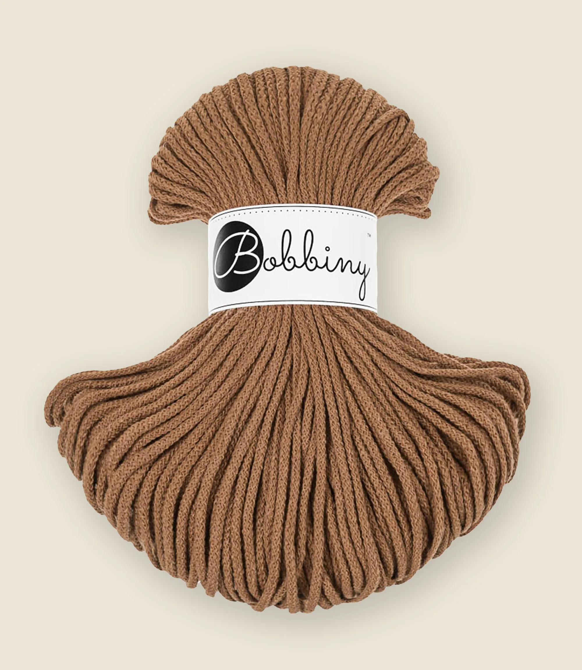 3 mm braided cord, recycled cotton