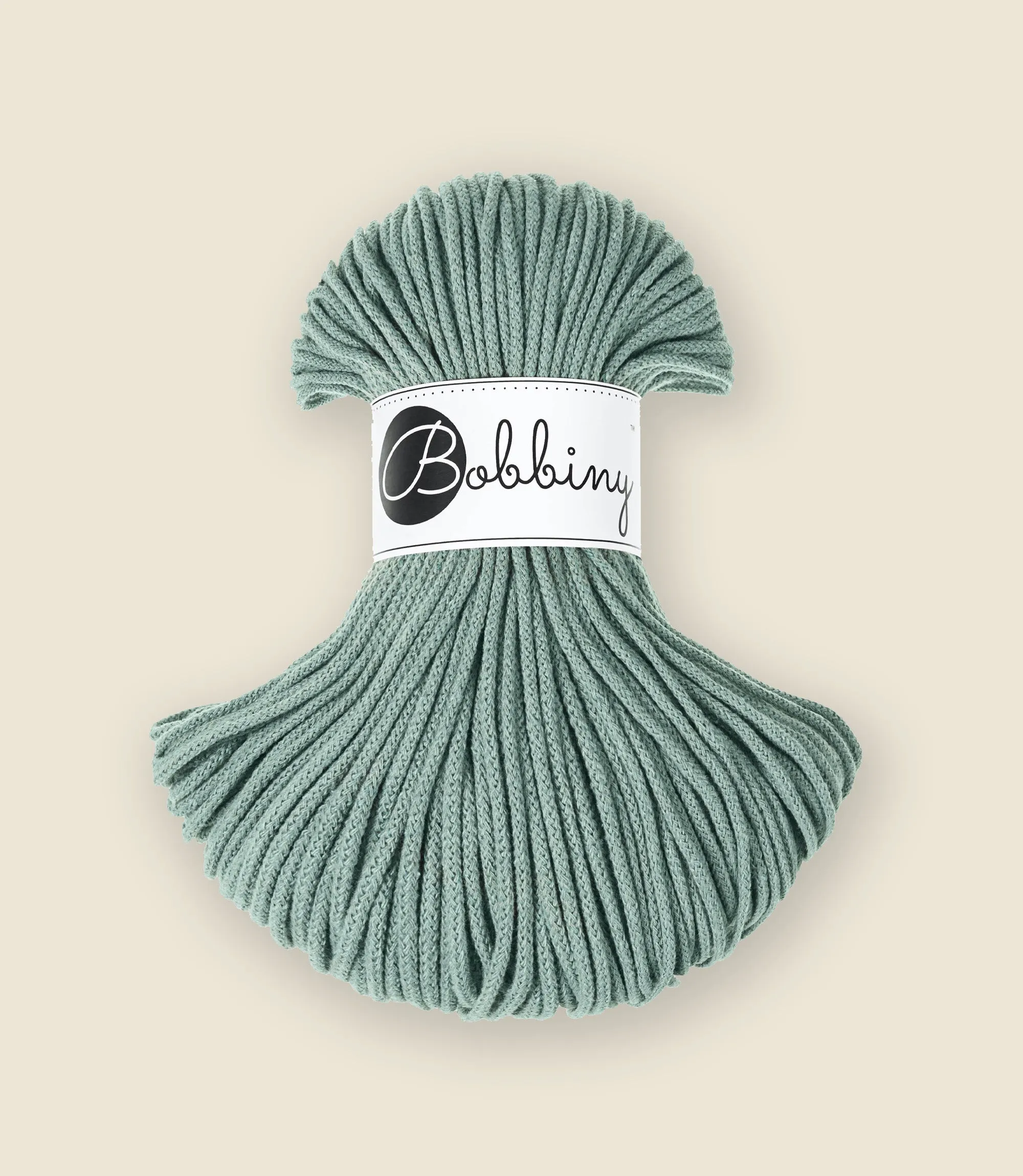 3 mm braided cord, recycled cotton
