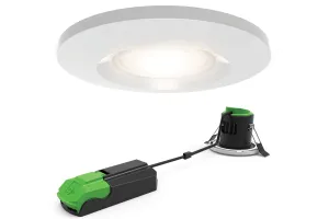 4lite Smart WiZ Connected IP65 Fixed Fire Rated Downlight 8w 675lm WiFi Bluetooth Dimmable Cool White Warm White Daylight