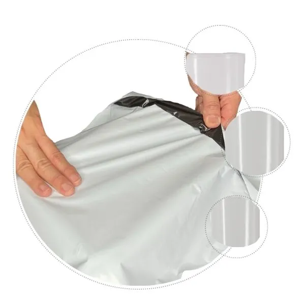 700mm x 900mm   40mm Poly Mailing Courier Satchel White