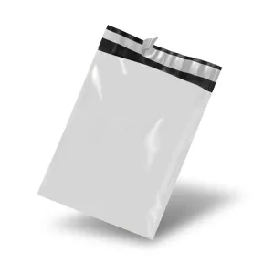 700mm x 900mm   40mm Poly Mailing Courier Satchel White