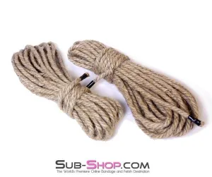 7028ZG      Jute Japanese Shibari Bondage Rope