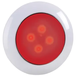 75mm 12v Saturn Lamp Dual Colour  Led interior Lamp with touch Switch (White/Red)