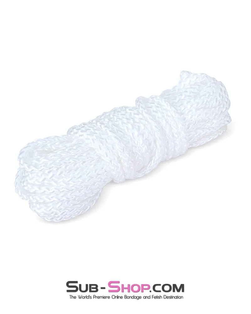 7773RS      Tie One On Braided White Bondage Rope