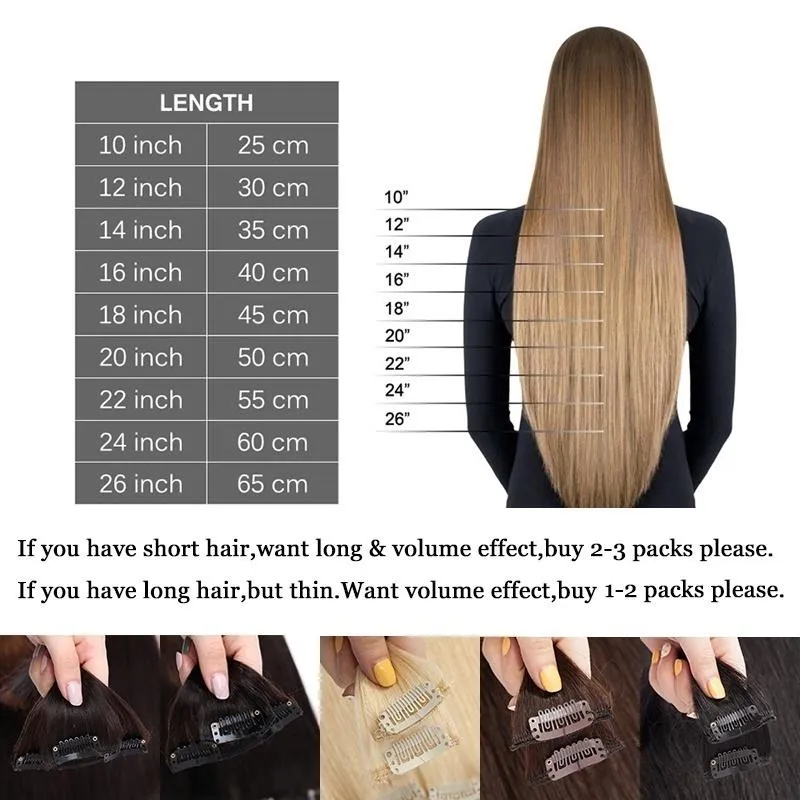 8-20 Short Inch 8 Pcs Clip In Human Hair Extensions Soft & Silky Brazilian Remy Hair New Length New Style New Extensions