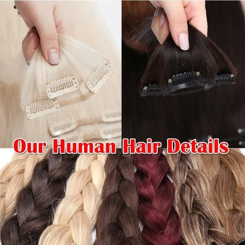 8-20 Short Inch 8 Pcs Clip In Human Hair Extensions Soft & Silky Brazilian Remy Hair New Length New Style New Extensions