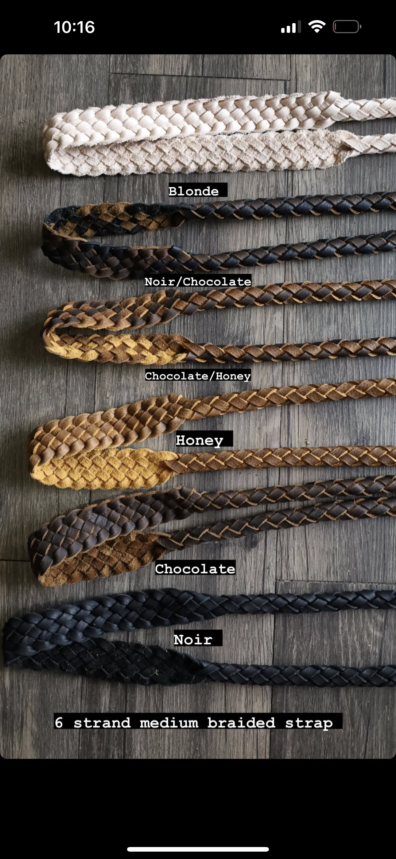 8 Strand Large Braided Strap