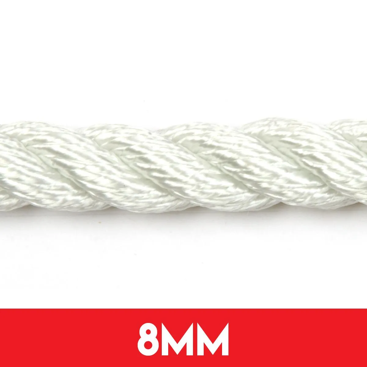 8mm 3 Strand Nylon Anchor Rope