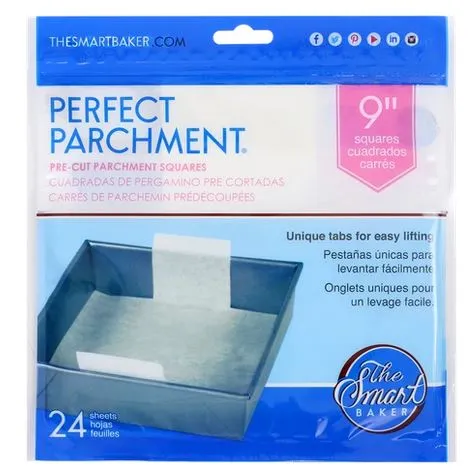 9 in Square Parchment Sheets