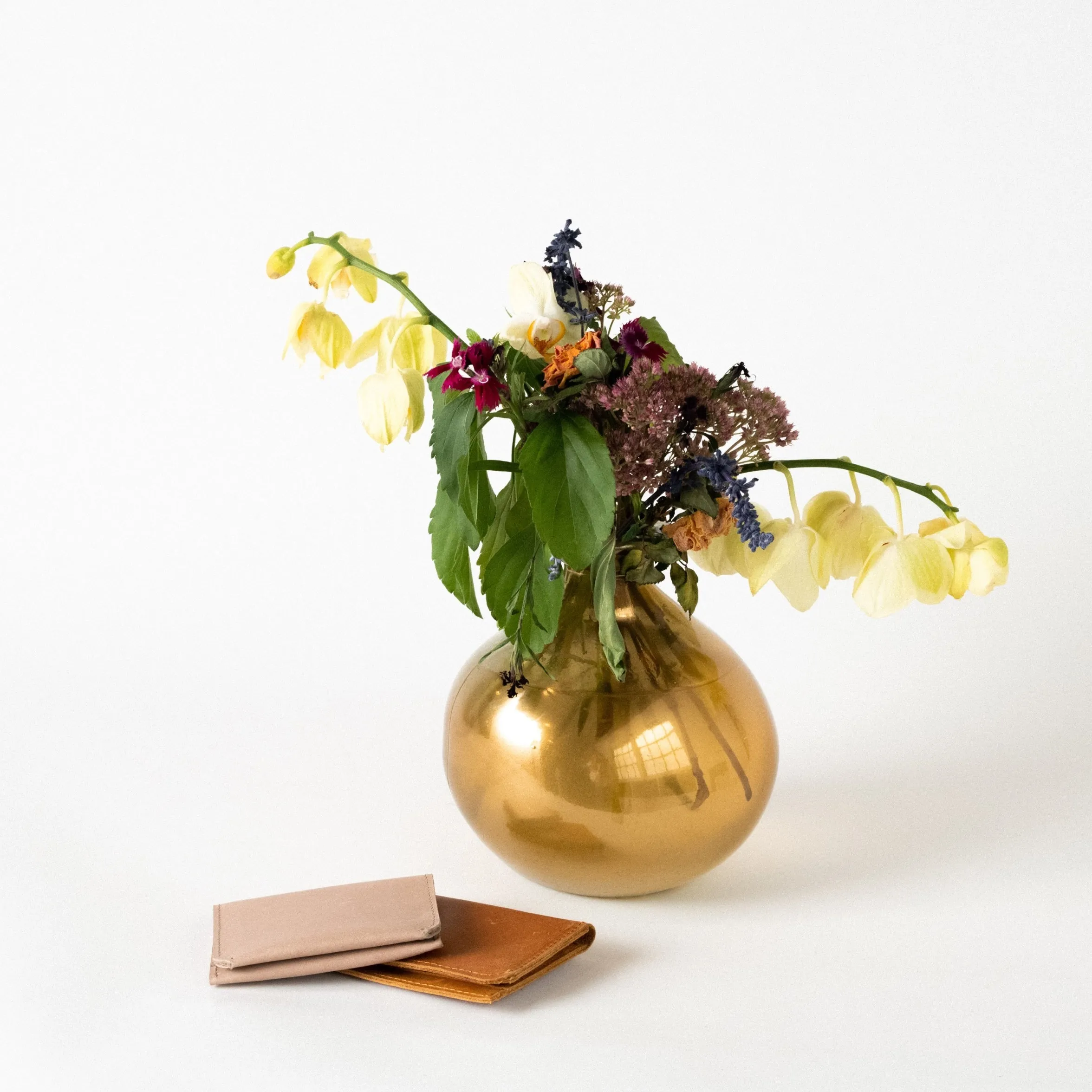 Able Debre Mini Wallet cognac leather