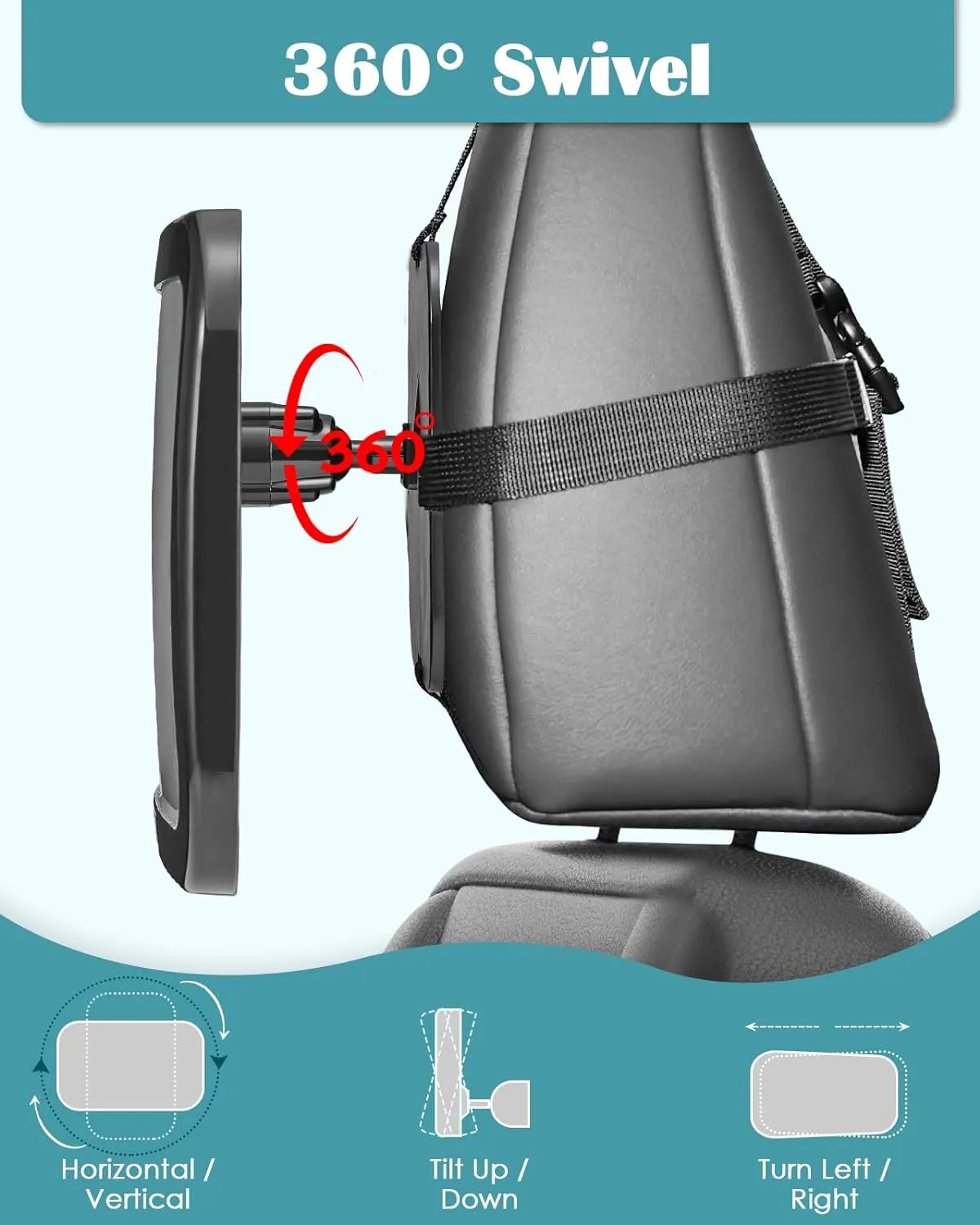 Adjustable Baby Rear-Facing Car Seat Mirror