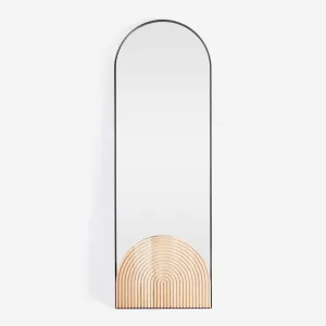 Afro Scandi Archway Leaning Mirror - Natural