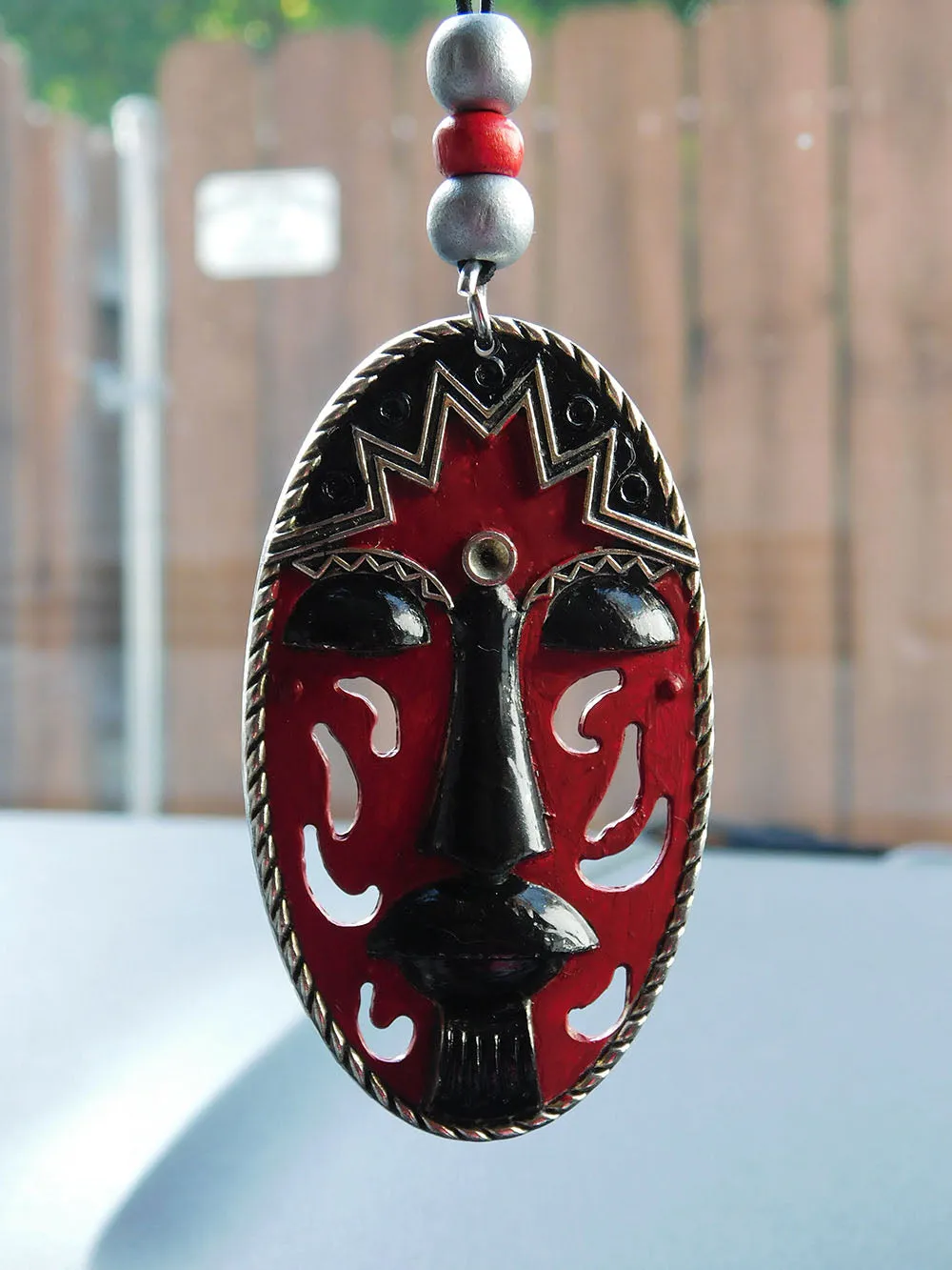 Afrocentric Car Charm African Red Black African Gift Ideas Christmas Kwanzaa