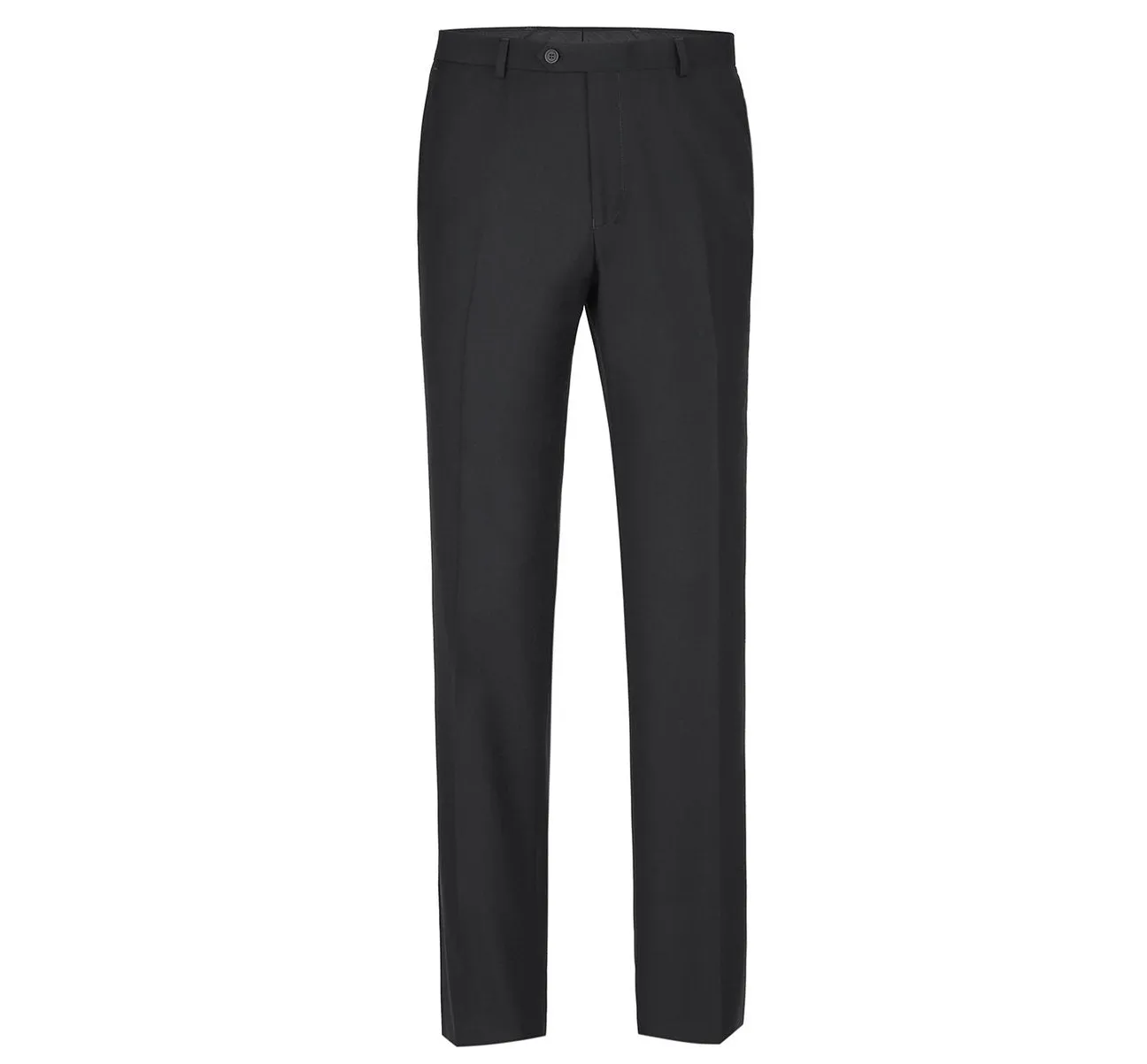 Alessandro Vitello by Renoir Black Classic Fit Flat Front Suit Separate Pants 201-1
