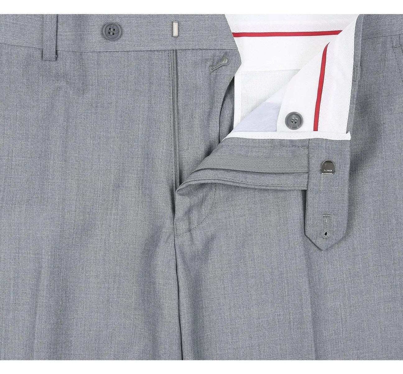 Alessandro Vitello by Renoir Grey Slim Fit Flat Front Suit Separate Pants 202-2