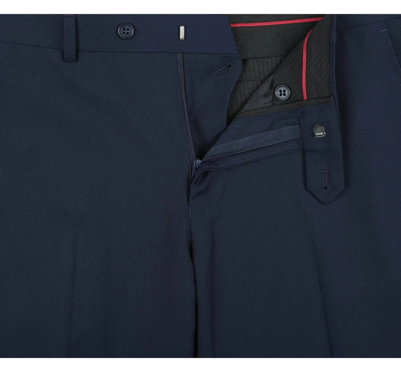 Alessandro Vitello by Renoir Navy Slim Fit Flat Front Suit Separate Pants 201-19