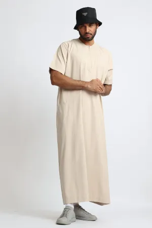 Almond Half Sleeve Thobe