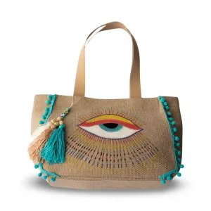 Antalya Canvas Beach Bag