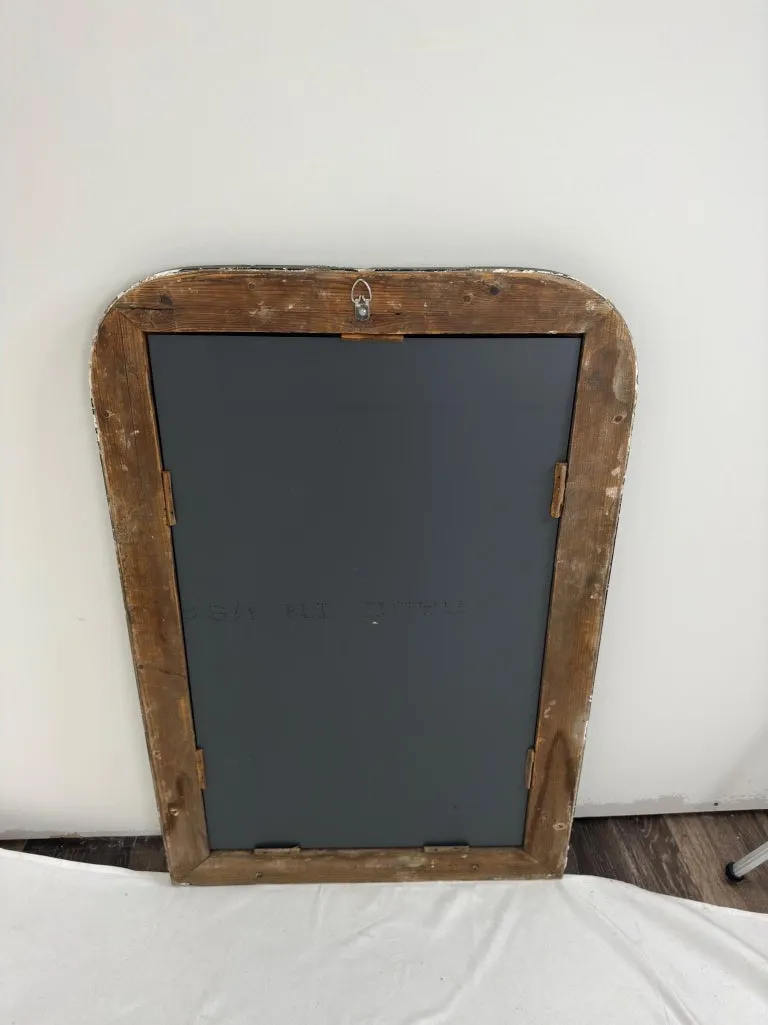 Antique French Distressed Black/Gold Louis Philippe Mirror