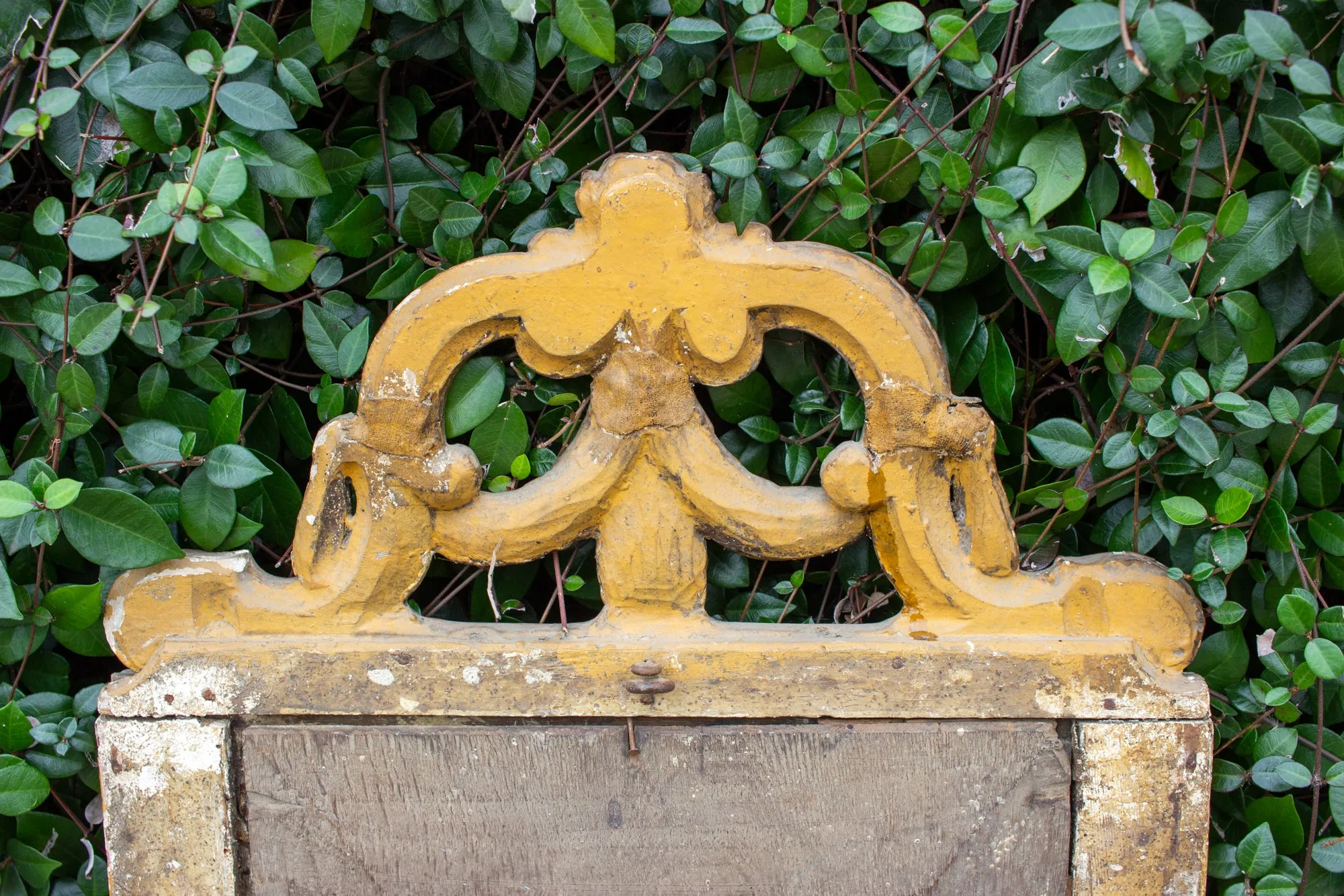 Antique Spanish Gilt Mirror with Open Carvings and Original Glass