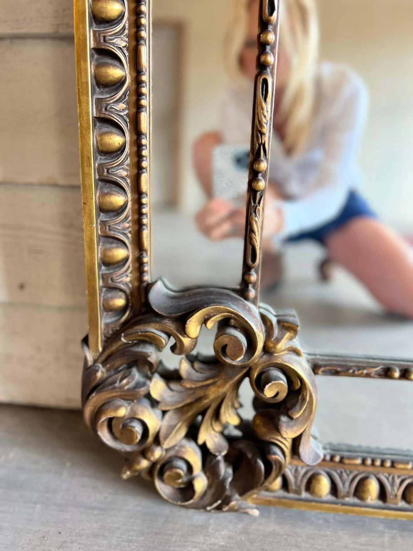 Antique Spanish Gilt Mirror