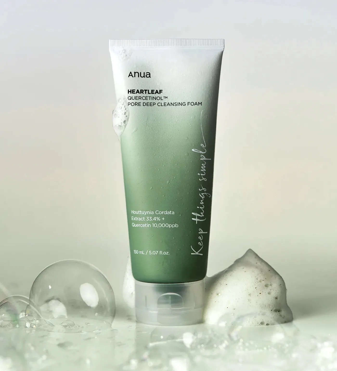 Anua - Heartleaf Quercetinol Pore Deep Cleansing Foam 150ml